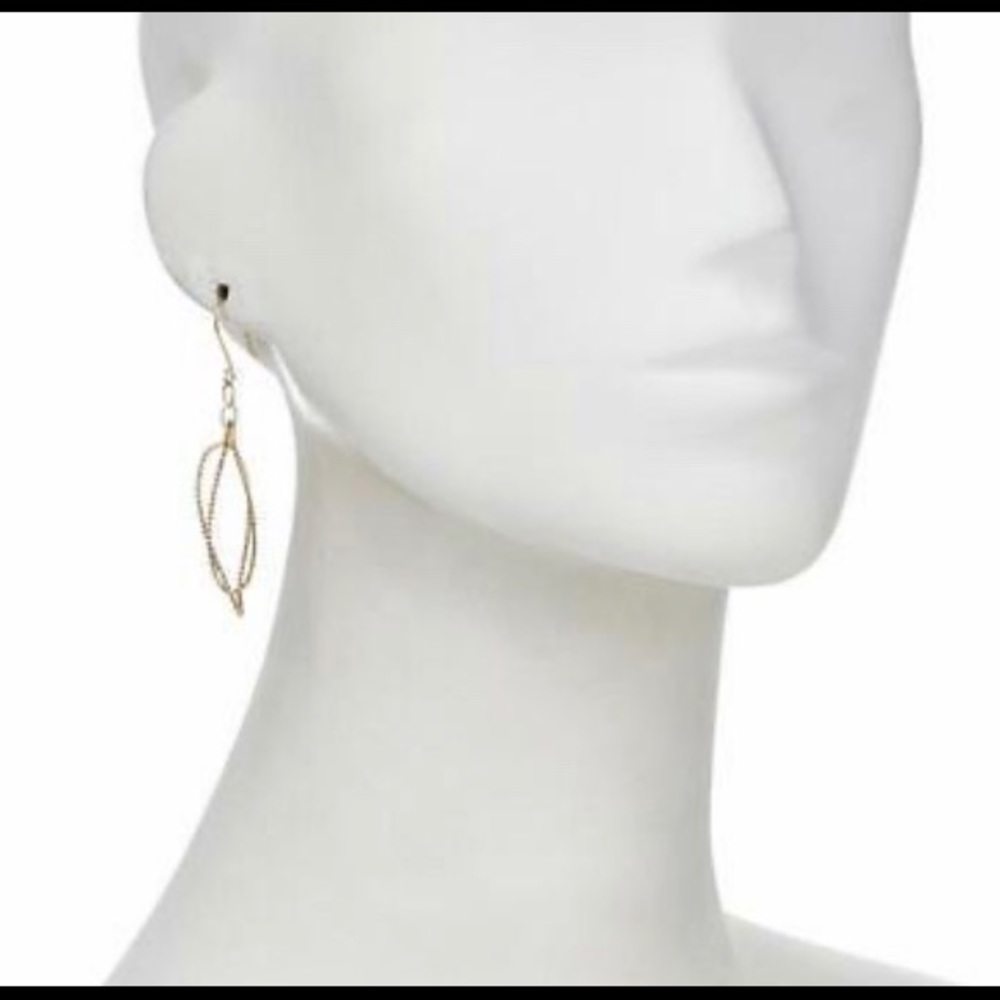 Diamond Cut Swirl Drop Earrings Rose Gold - Picture 1 of 6